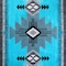 Flash Furniture 8x10 Turquoise Rustic Southwest Style Area Rug ACD-RGC318-810-TQ-GG - alternate 6